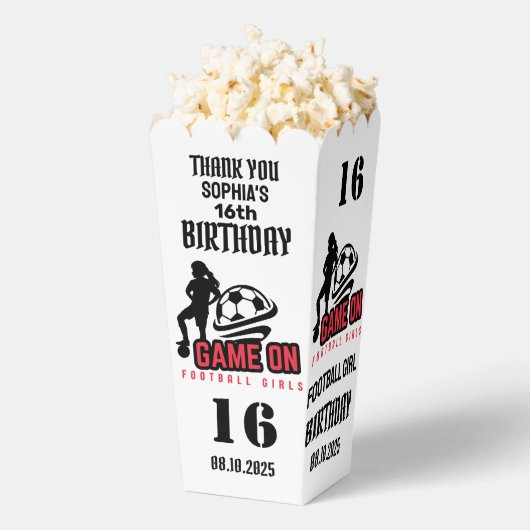 サッカー選手の女の子，サッカー女子チームの好意ボックス フェイバーボックス (はじけた状態)