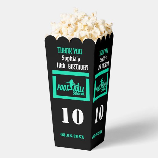 サッカー選手の女の子，サッカー女子チームの好意ボックス フェイバーボックス (はじけた状態)