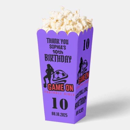 サッカー選手の女の子，サッカー女子チームの好意ボックス フェイバーボックス (はじけた状態)