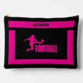 サッカー選手の女の子，誕生日ギフト，サッカーチーム アクセサリーポーチ