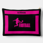 サッカー選手の女の子，誕生日ギフト，サッカーチーム アクセサリーポーチ