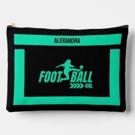 サッカー選手の女の子，誕生日ギフト，サッカーチーム アクセサリーポーチ