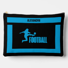 サッカー選手の女の子，誕生日ギフト，サッカーチーム アクセサリーポーチ