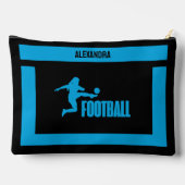 サッカー選手の女の子，誕生日ギフト，サッカーチーム アクセサリーポーチ (裏面)