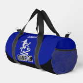 サッカー選手の女の子，誕生日ギフト，サッカーチーム ダッフルバッグ (右コーナー)