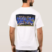 サッカー選手の引退記念プレゼント Tシャツ (裏面)
