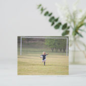 サッカー選手の応援と歓声 ポストカード (スタンド正面)