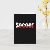 サッカー選手の抽象的なスウィッシュ - ワードアート カード (黄色い花)