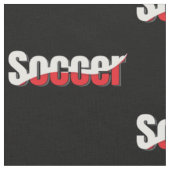 サッカー選手の抽象的なスウィッシュ - ワードアート ファブリック (クローズアップ)