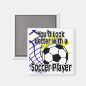 サッカー選手の方が上手 マグネット (正面/裏面)