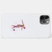 サッカー選手の水色 Case-Mate iPhoneケース (裏面(横))