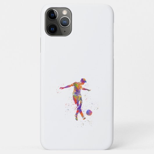サッカー選手の水色 Case-Mate iPhoneケース (裏面)
