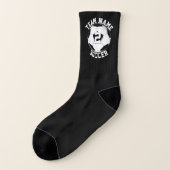 サッカー選手の番号、チーム名、色のカスタム ソックス (左外側)