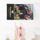 サッカー選手の祝辞の写真 横断幕 (インサイチュ)