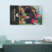 サッカー選手の祝辞の写真 横断幕 (トレードショー)