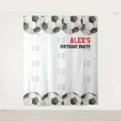 サッカー選手の誕生日パーティーの背景 タペストリー (正面)