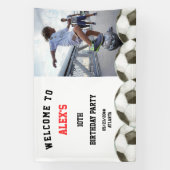 サッカー選手の誕生日パーティー 横断幕 (縦)