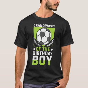 サッカー選手の誕生日少年の祖父の日 Tシャツ