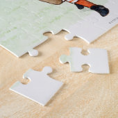 サッカー選手の遊イラストレーション ジグソーパズル (側面)