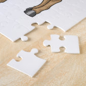 サッカー選手の馬 ジグソーパズル (側面)