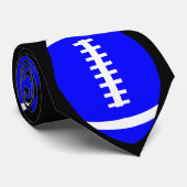 サッカー選手またはコーチのためのブルーサッカータイ ネクタイ (ロール)