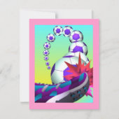 サッカー選手をテーマにしたパーティの招待状招待状 招待状 (正面)