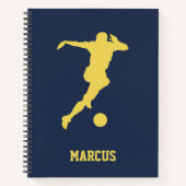 サッカー選手オリジナルノート ノートブック (正面)