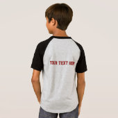 サッカー選手カスタムのシャツとジャケット Tシャツ (裏面フル)