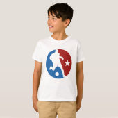 サッカー選手カスタムのシャツとジャケット Tシャツ (正面フル)