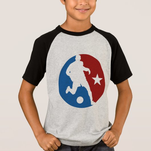 サッカー選手カスタムのシャツとジャケット Tシャツ (正面)