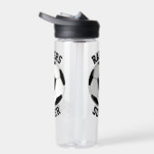 サッカー選手カスタムのチーム名とジャージー番号 ウォーターボトル (右面)