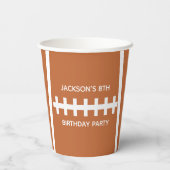 サッカー選手カッコいいのカスタムボール誕生日パーティー 紙コップ (裏面)