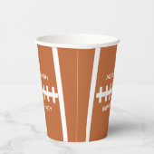 サッカー選手カッコいいのカスタムボール誕生日パーティー 紙コップ (右)