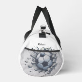 サッカー選手コーチのファンボール練習試合ジム ダッフルバッグ (右)