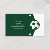 サッカー選手コーチインストラクター 名刺 (裏面)