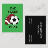 サッカー選手コーチ 名刺 (正面/裏面)