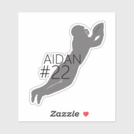 サッカー選手シルエットカスタム シール