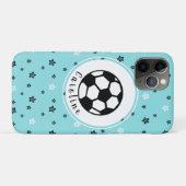 サッカー選手スターズボールキッドアスリート パーソナライズされた Case-Mate iPhoneケース (裏面(横))