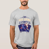 サッカー選手スポーツゲーム Tシャツ (正面)