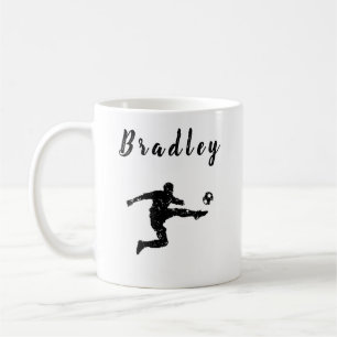 サッカー選手チャンピボールキッグランジクパーソナライズされた コーヒーマグカップ