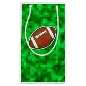 サッカー選手ナンバーグリーンフィールドの子供 スモールペーパーバッグ (正面)