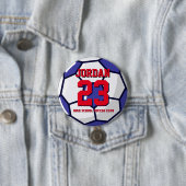 サッカー選手ナンバースクールスポーツチーム 缶バッジ (インサイチュ)