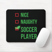 サッカー選手パジャマおもしろいクリスマス マウスパッド (マウス)