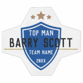 サッカー選手パーソナライズされた名 サッカーボール (フラット)