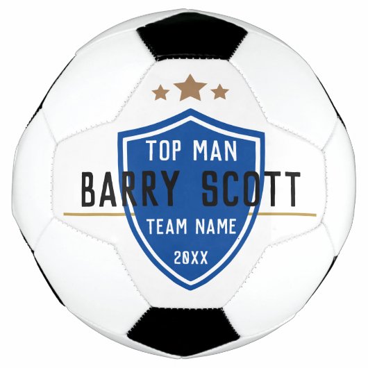 サッカー選手パーソナライズされた名 サッカーボール (正面)