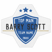 サッカー選手パーソナライズされた名 サッカーボール (フラット)