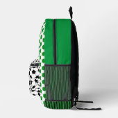 サッカー選手ファン就学前スポーティ プリントバックパック (右)