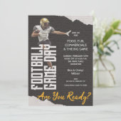 サッカー選手ブラックでの試合 招待状 (スタンド正面)