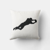 サッカー選手ブラックシルエット クッション (裏面)