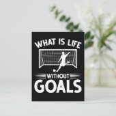 サッカー選手ボーイフォワードゴール ポストカード (スタンド正面)